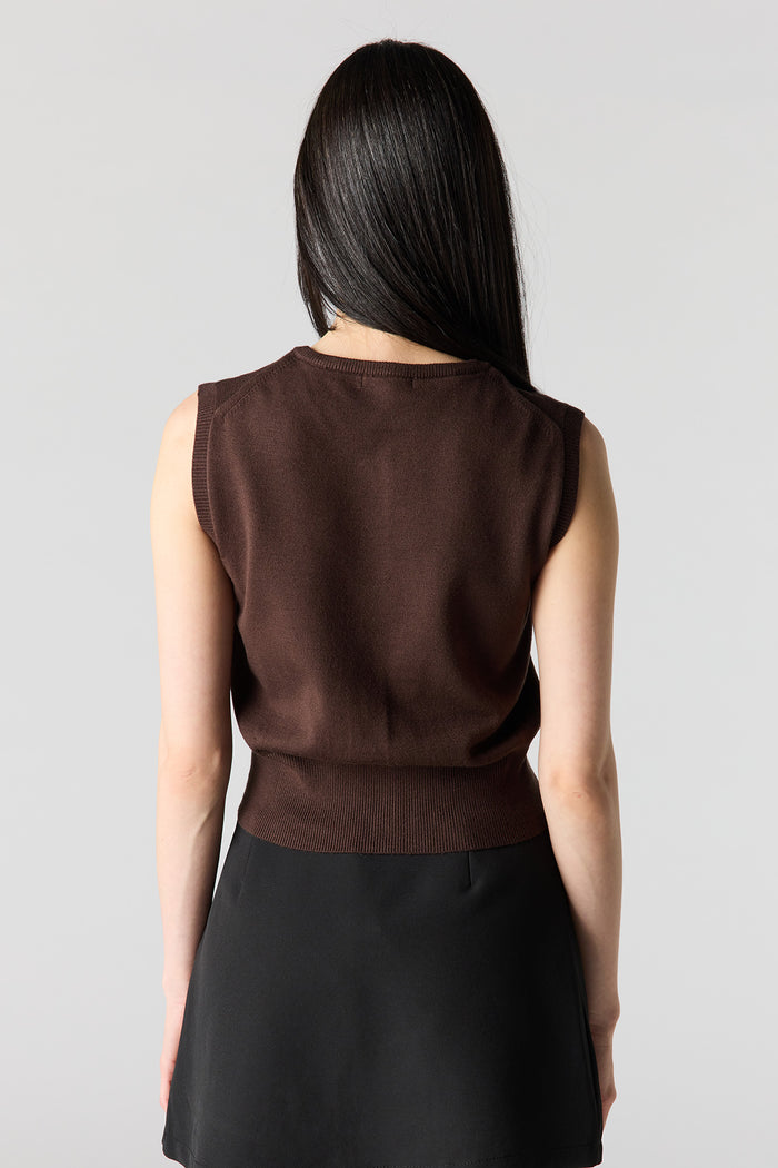 Button-Up Knit Vest
