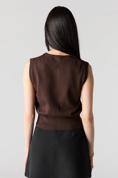 Button-Up Knit Vest
