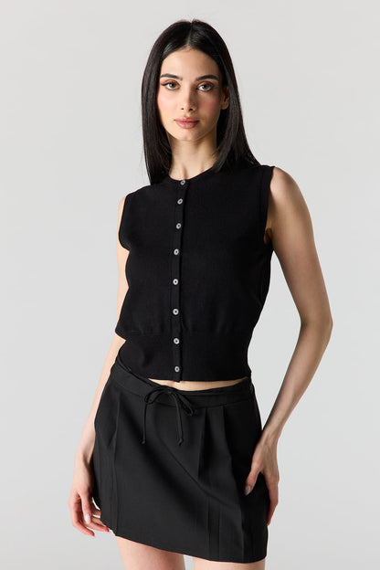 Button-Up Knit Vest