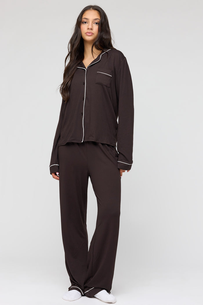 Button-Up Top & Pant Pajama Set