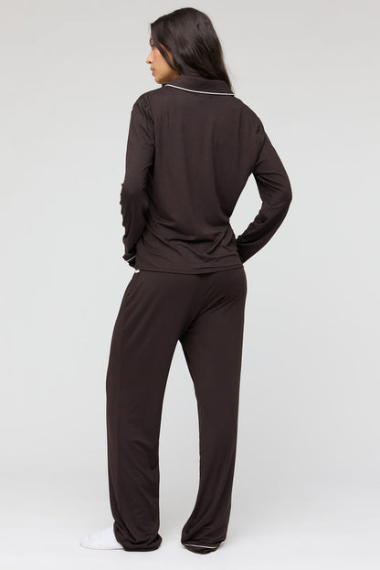 Button-Up Top & Pant Pajama Set
