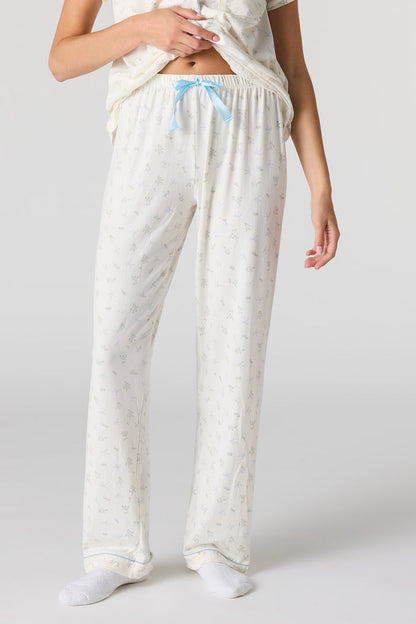 Button-Up Top & Pant Pajama Set