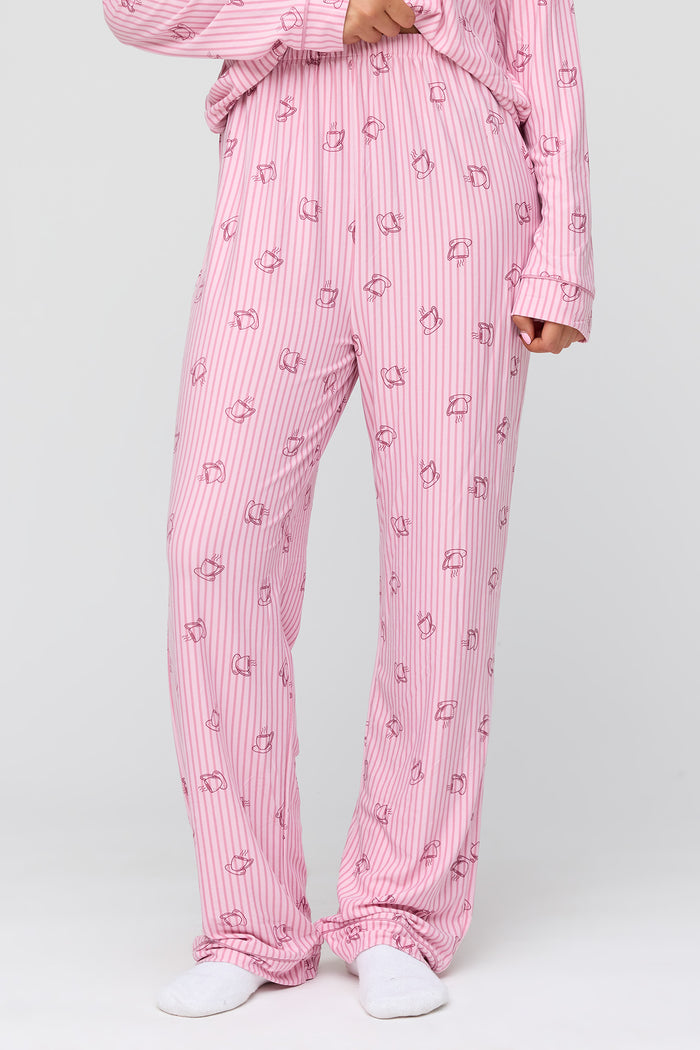 Button-Up Top & Pant Pajama Set