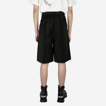C2H4 STAFF UNIFORM RAW EDGE SHORTS