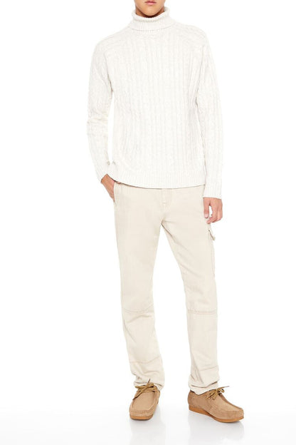 Cable Knit Turtleneck Sweater