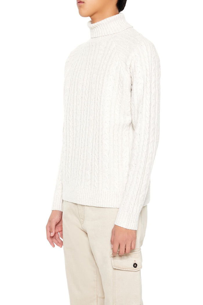 Cable Knit Turtleneck Sweater