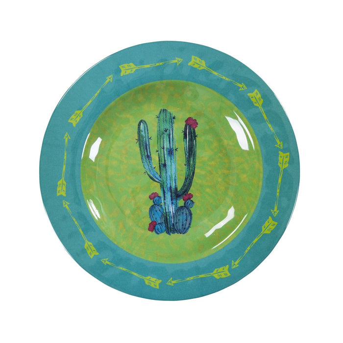 Cactus Melamine Salad Plate Sets, Set of 4 Dinnerware Set