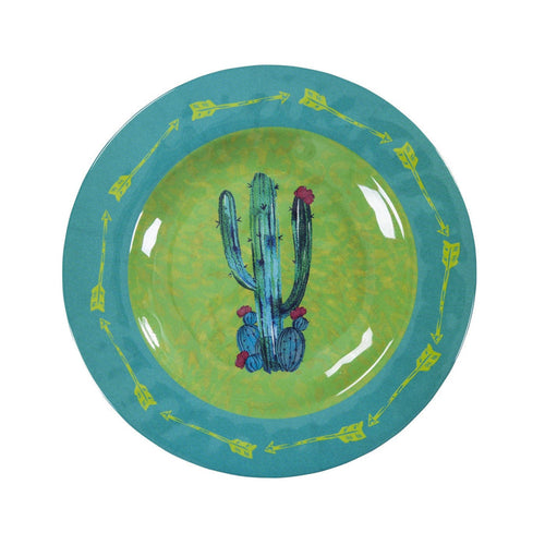 Cactus Melamine Salad Plate Sets, Set of 4 Dinnerware Set