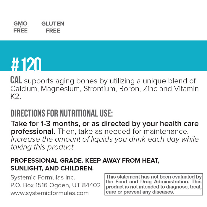 CAL Calcium Plus label information