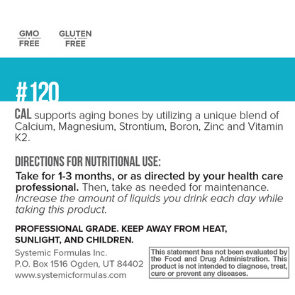 CAL Calcium Plus label information