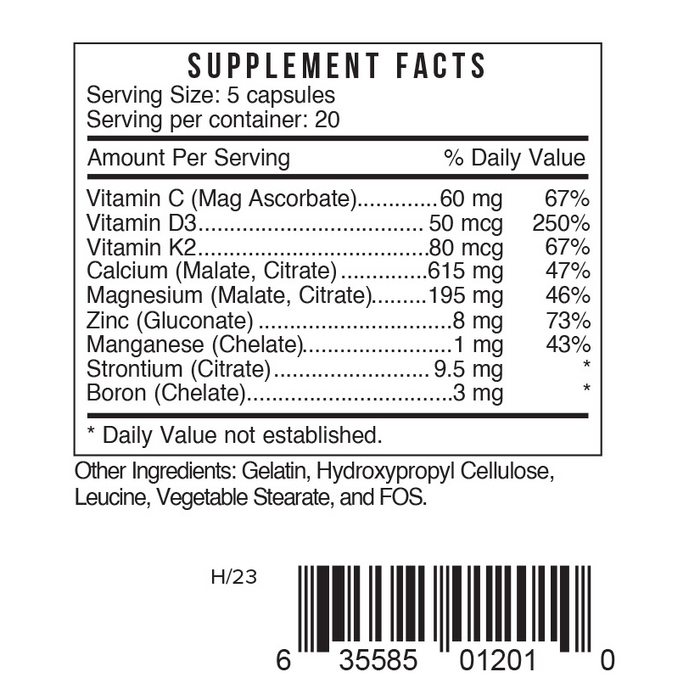 CAL Calcium Plus Supplement Facts