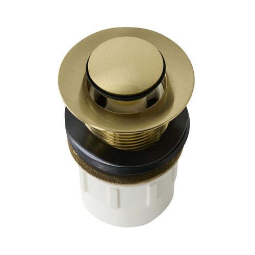 Camden Pop Up Waste Universal 32/40 x 80mm No Overflow Brushed Brass