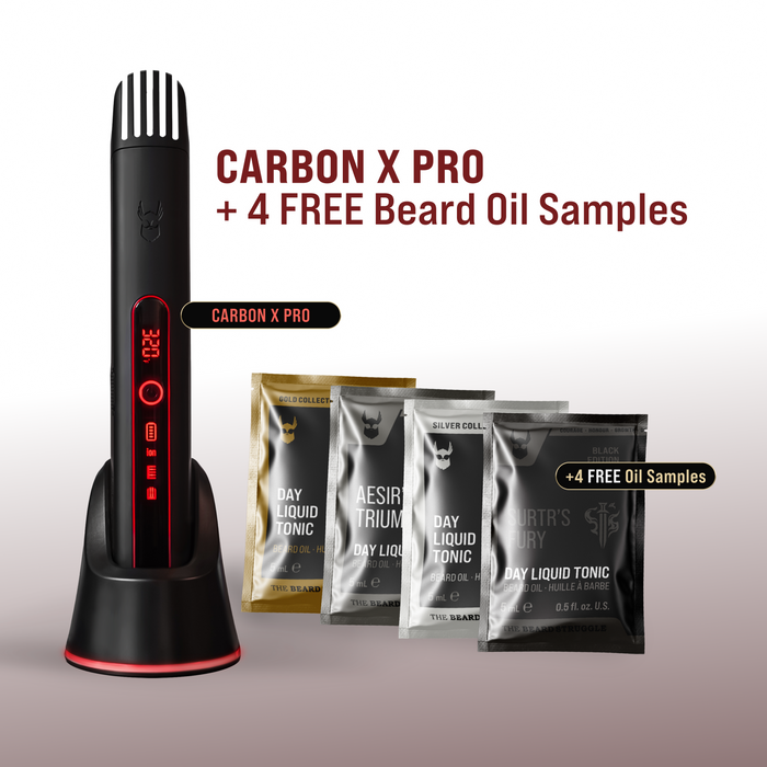 Carbon X Pro | Beard Straightener, image 2. The Beard Struggle
