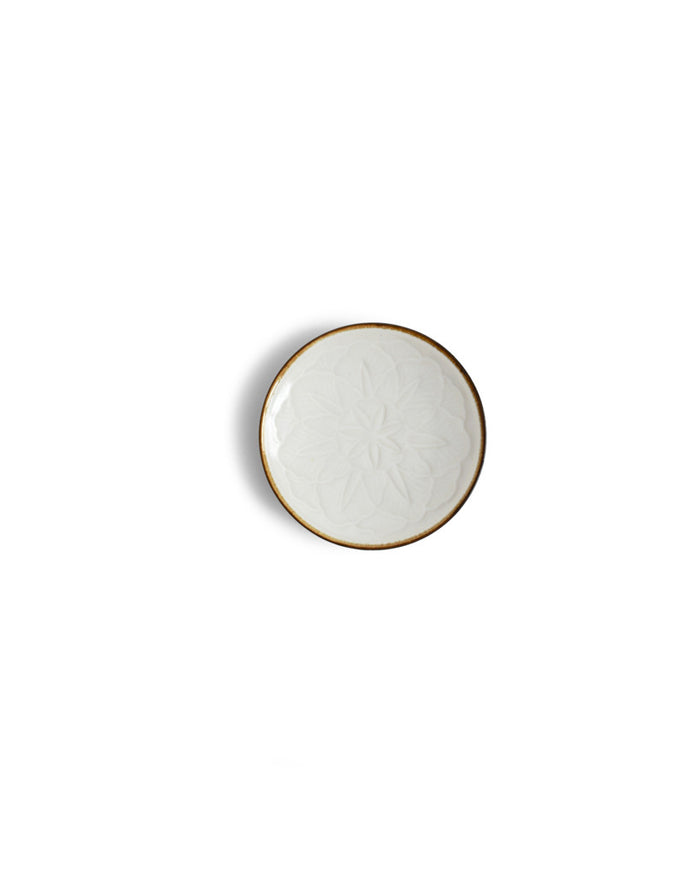 Carved Flower Plate - Small