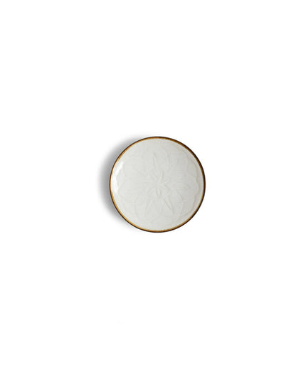 Carved Flower Plate - Small