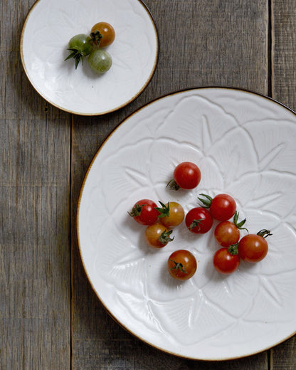 Carved Flower Plate - Small