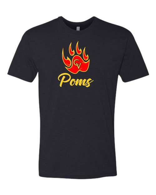 Castle View Poms LOGO Design Tee- 3 Colors
