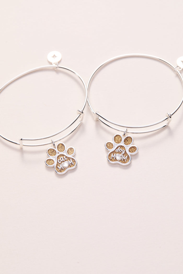 Cat Mom Charm Bangle
