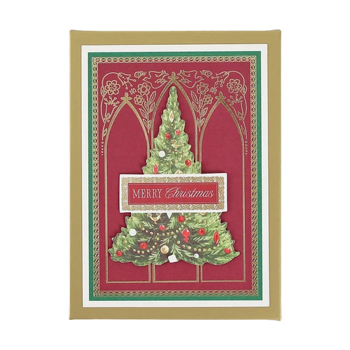Cathedral Christmas Tree Boxed Cards - 10 ct