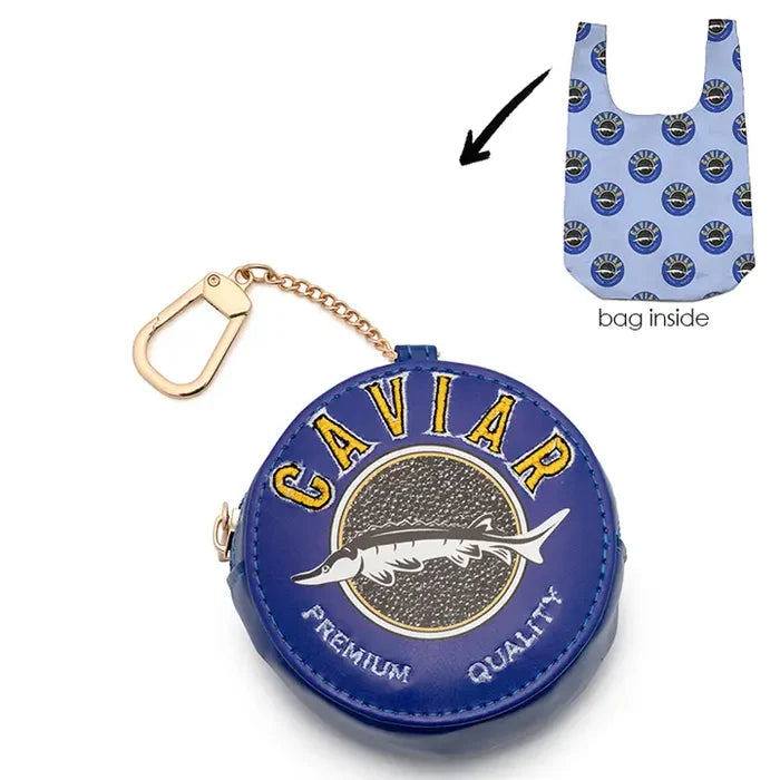 "Caviar" Tin - 2-in-1 Bag Charm & Reusable Shopping Bag