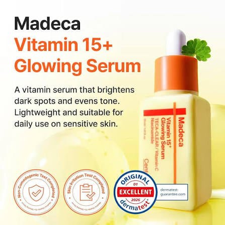 Centellian24 Madeca Vitamin 15+ Glowing Serum 30ml سيروم سنتيليان 24 ماديكا فيتامين 15+ لتفتيح البشرة - Princess Cosmetics Qatar