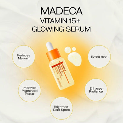 Centellian24 Madeca Vitamin 15+ Glowing Serum 30ml سيروم سنتيليان 24 ماديكا فيتامين 15+ لتفتيح البشرة - Princess Cosmetics Qatar