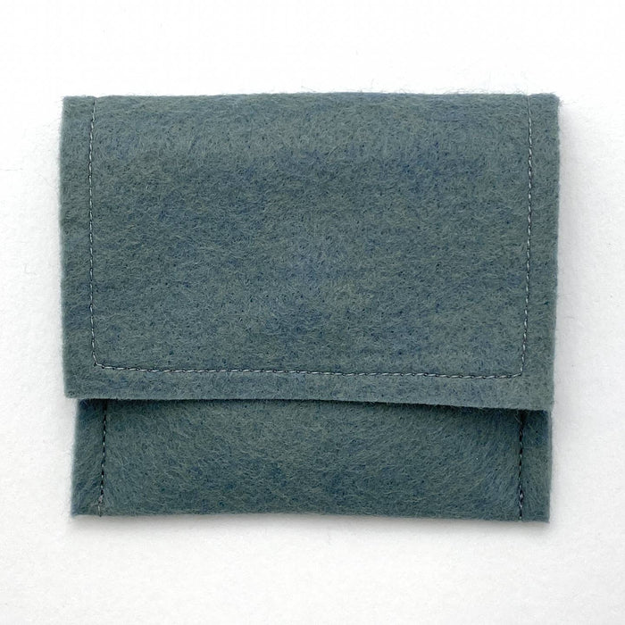 Cheerful Floral - Pocket Mirror w/ Wool-Felt Pouch
