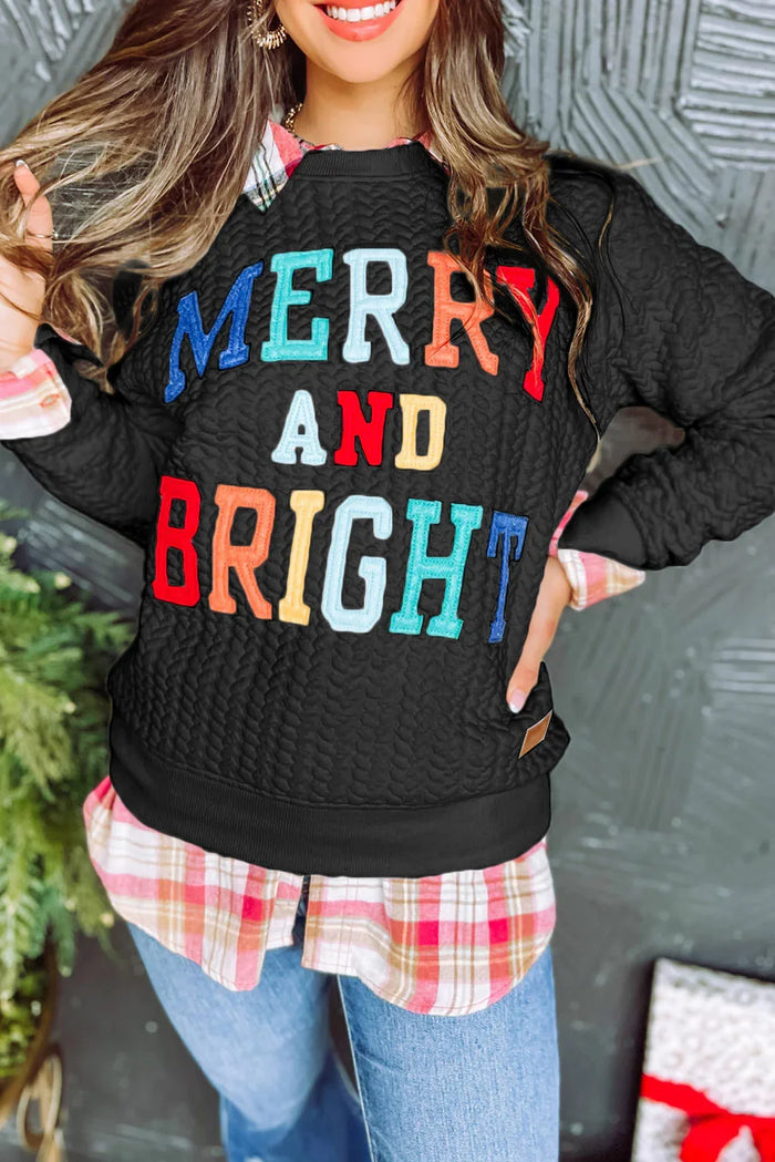 Chenille Cable Knit Sweatshirt | Holiday Collection