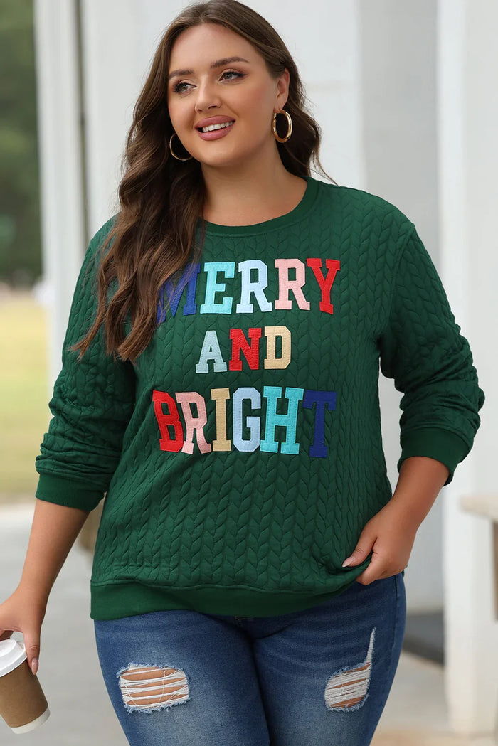 Chenille Cable Knit Sweatshirt | Holiday Collection