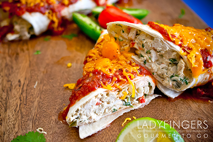 Chicken Enchiladas, Large Ladyfingers
