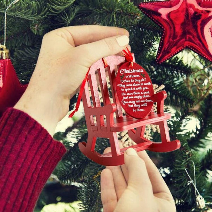 Christmas Ornaments Rocking Chair, Christmas in Heaven Ornament