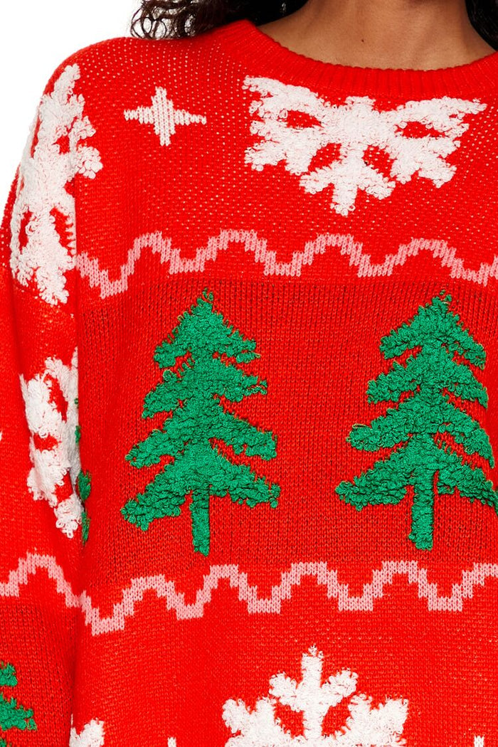 Christmas Tree Fair Isle Sweater