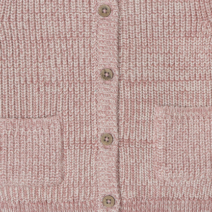 Classic Chunky Knit Baby Hooded Jacket (Organic Cotton)