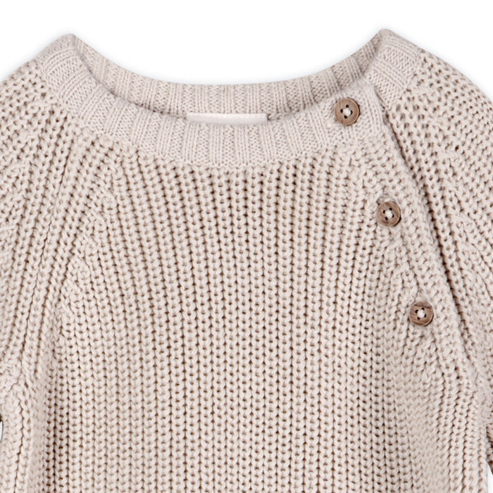 Classic Chunky Knit Baby Pullover Sweater (Organic Cotton) -