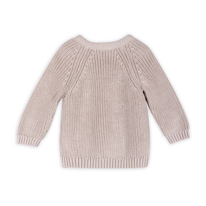 Classic Chunky Knit Baby Pullover Sweater (Organic Cotton) -