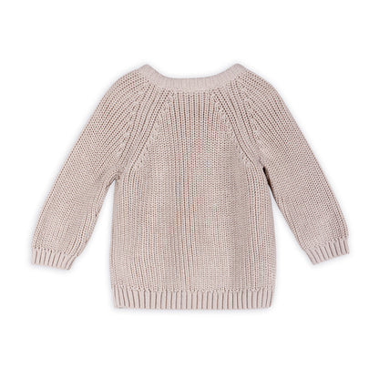 Classic Chunky Knit Baby Pullover Sweater (Organic Cotton) -