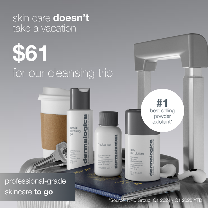 cleansing travel trio (precleanse, special cleansing gel and daily microfoliant)