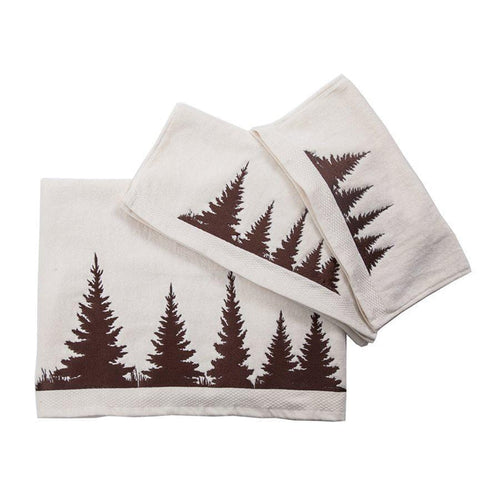 Clearwater Pines 3PC Towel Set, Cream Towel Set