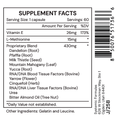 CLNZ Chelator Supplement Facts