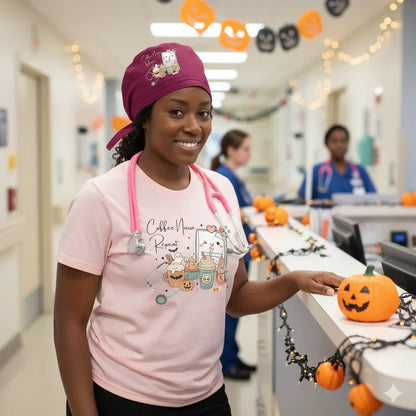 Coffee, Nurse, Repeat: Halloween Edition - Tired Nurse Tee
