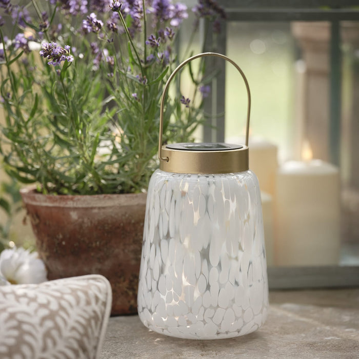 Confetti Glass Solar Lantern