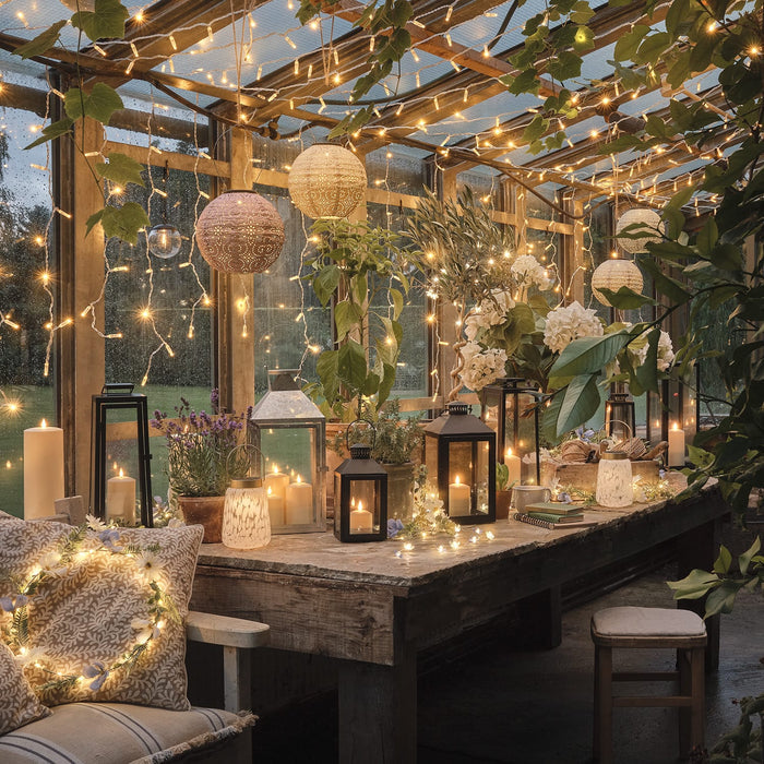 Confetti Glass Solar Lantern