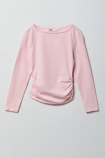 Contour Cinched Long Sleeve Top