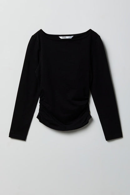 Contour Cinched Long Sleeve Top