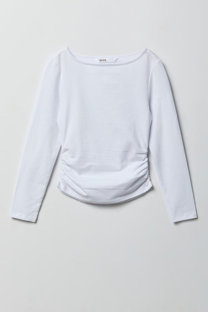 Contour Cinched Long Sleeve Top