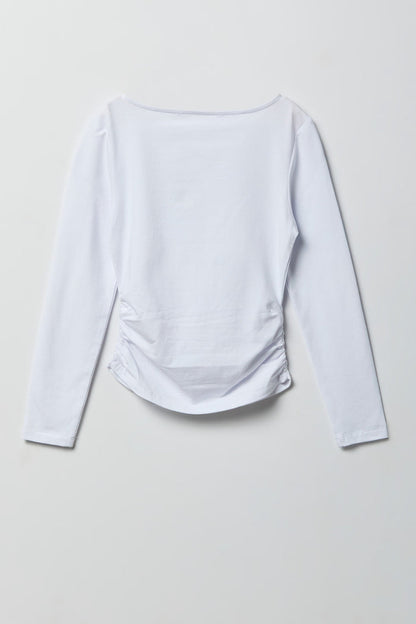Contour Cinched Long Sleeve Top