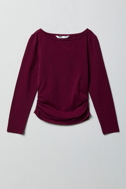 Contour Cinched Long Sleeve Top