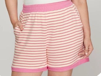 Contrast Striped Knit Short