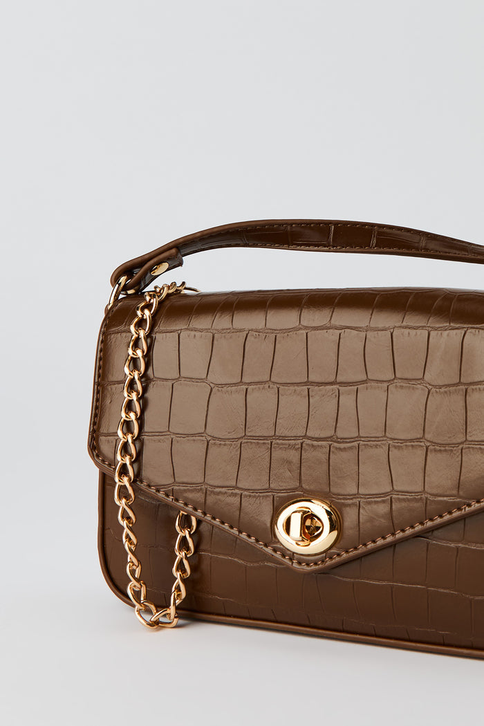Convertible Shoulder Bag with Keychain