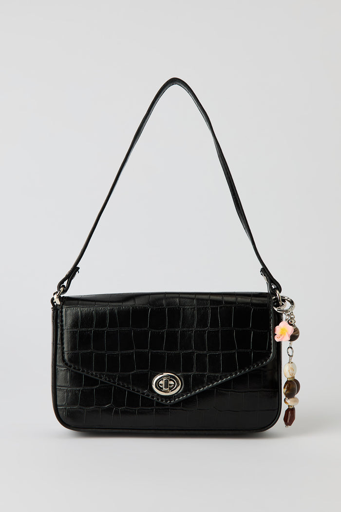 Convertible Shoulder Bag with Keychain